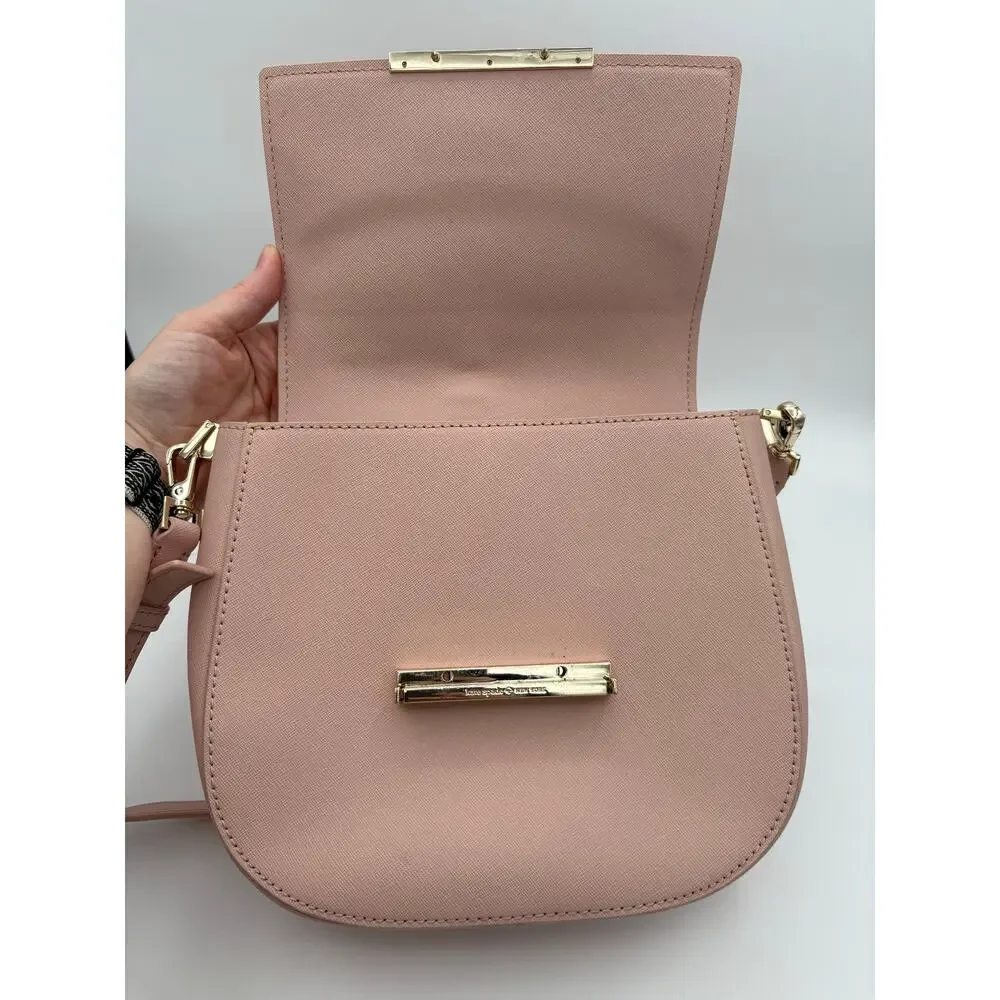 Kate Spade Make It Mine Byrdie Flap Crossbody Bag Purse Pink